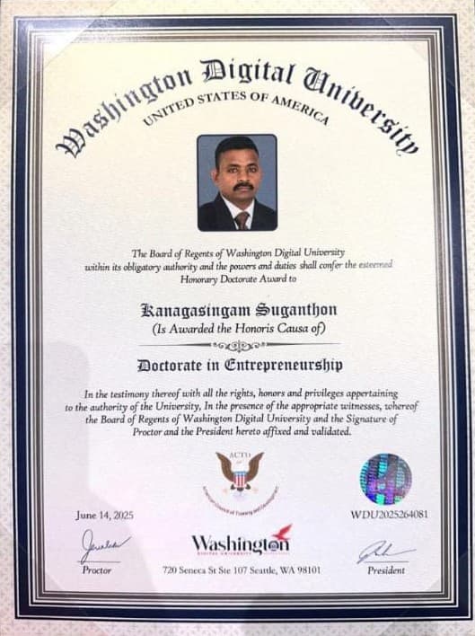 Doctorate Award